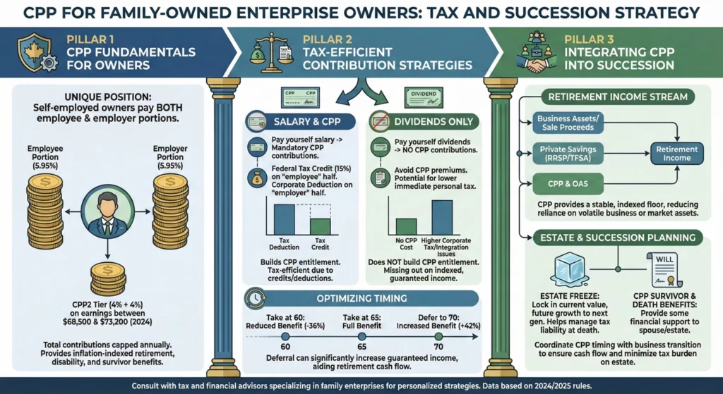 CPP for Family-Owned Enterprise Owners Tax and Succession Strategy-Infographic