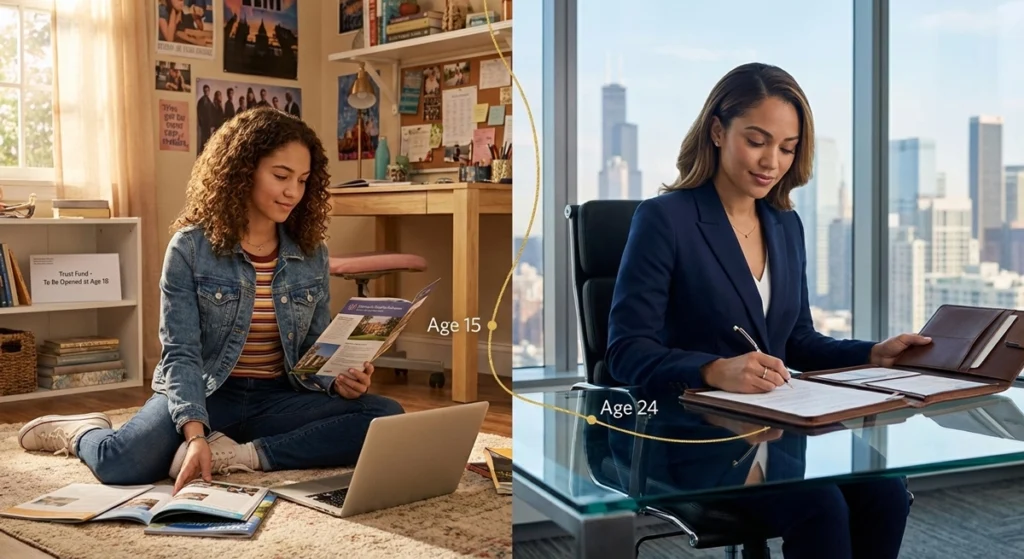 Case Study Lily's Journey from Minor to Adult Beneficiary