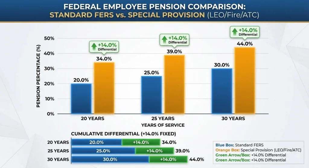 Comparison Standard FERS vs. Special Provision-infographic