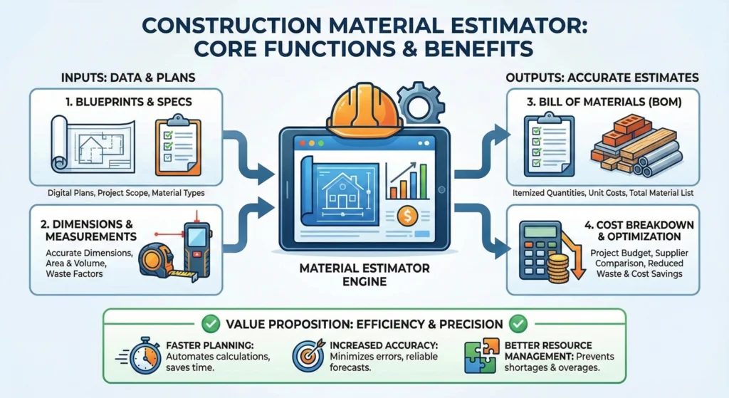 Construction Material Estimator The Ultimate Guide To Accuracy And Efficiency In Building Projects - infographic