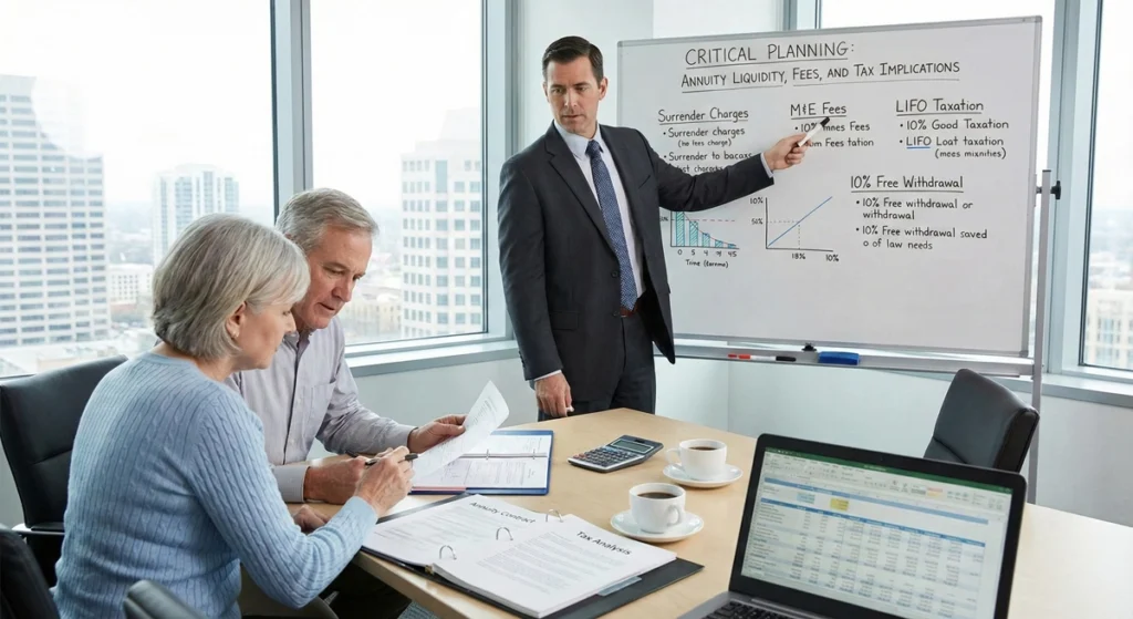 Critical Planning Annuity Liquidity, Fees, and Tax Implications