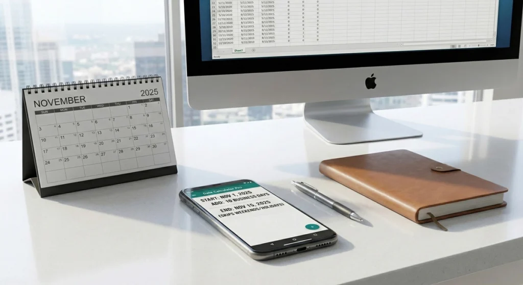 Date Days & Business Days Calculator