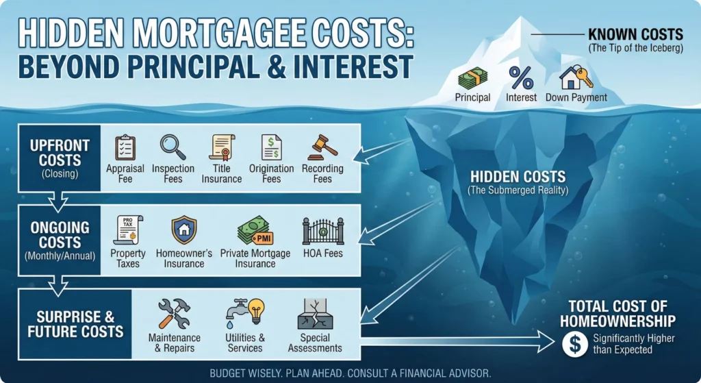 Decoding Upfront Costs Closing, Loans, and Hidden Fees-infographic