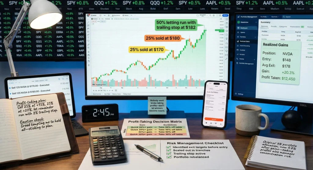 Executing Profit-Taking Strategies