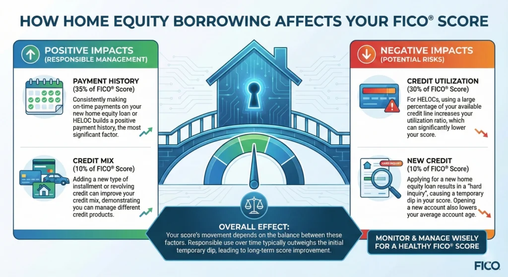 How Home Equity Borrowing Affects Your FICO® Score-infographic