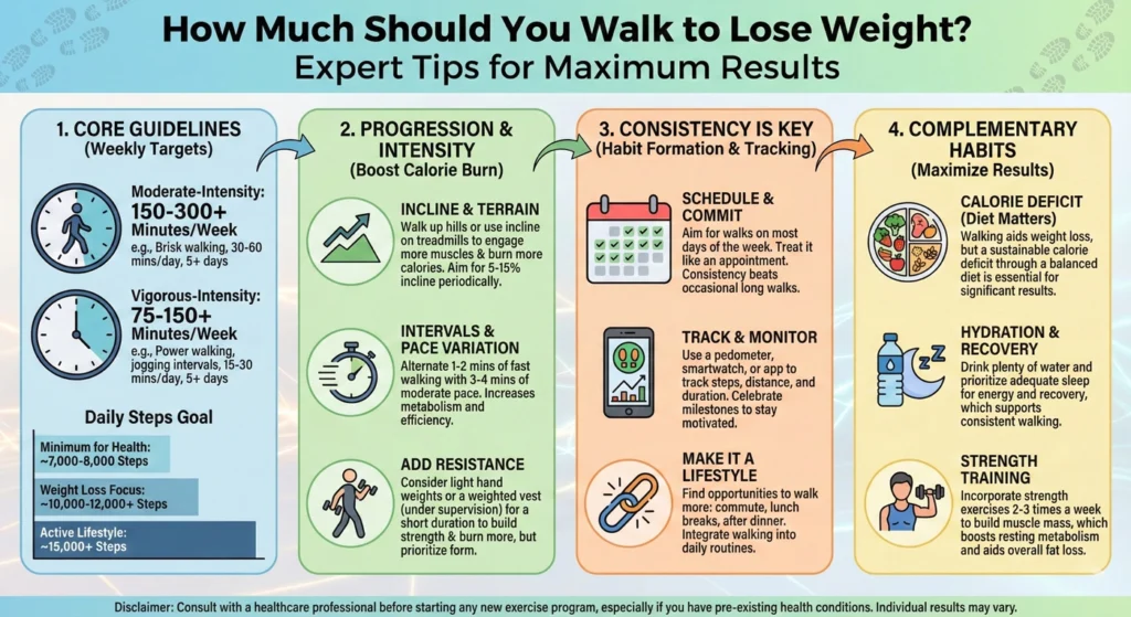 How Much Should You Walk to Lose Weight Expert Tips for Maximum Results-infographic