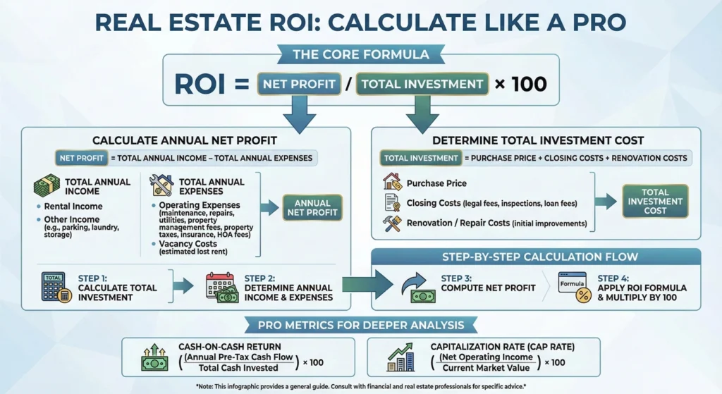 How to Calculate Real Estate ROI Like a Pro-infographic