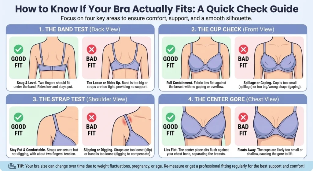 How to Know If Your Bra Actually Fits-infographic