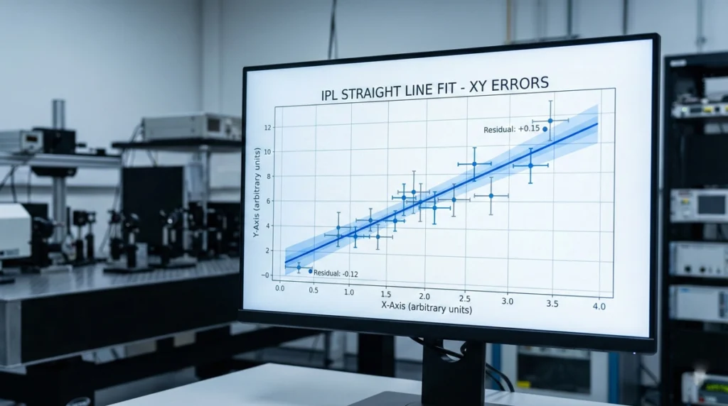 IPL Straight Line Fit How to Handle Errors in X and Y for Accurate Lab Analysis-infographic