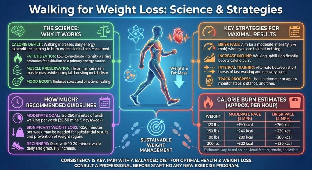Is Walking or Running Better for Weight Loss-infographic