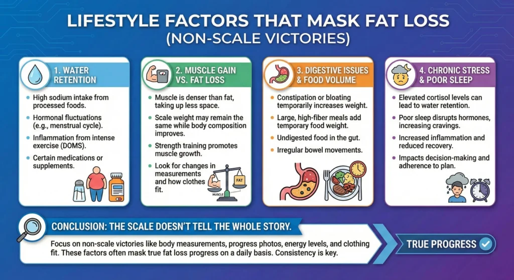Lifestyle Factors That Mask Fat Loss-infographic