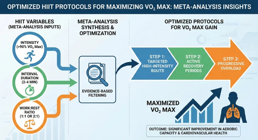 Maximizing VO₂ Max Optimized HIIT Protocols Backed by Meta-Analysis - infographic