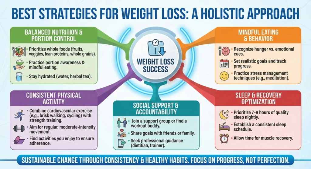 Strategies for Weight Loss-infographic