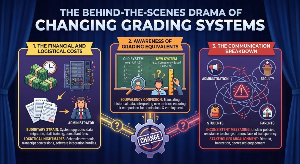 The Behind-the-Scenes Drama of Changing Grading Systems-infographic
