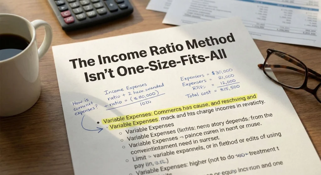 The Income Ratio Method Isn't One-Size-Fits-All