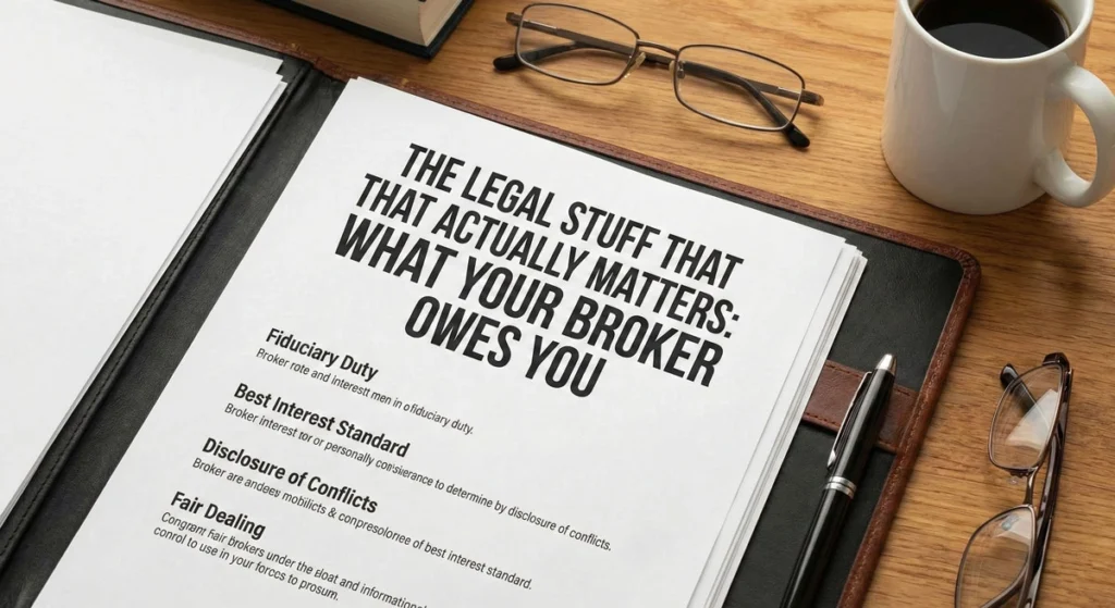 The Legal Stuff That Actually Matters What Your Broker Owes You