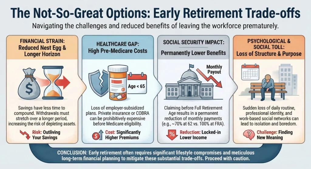 The Not-So-Great Options Early Retirement Trade-offs