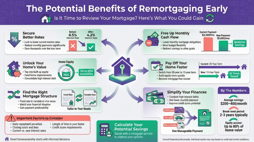 The Potential Benefits of Remortgaging Early - Infographic