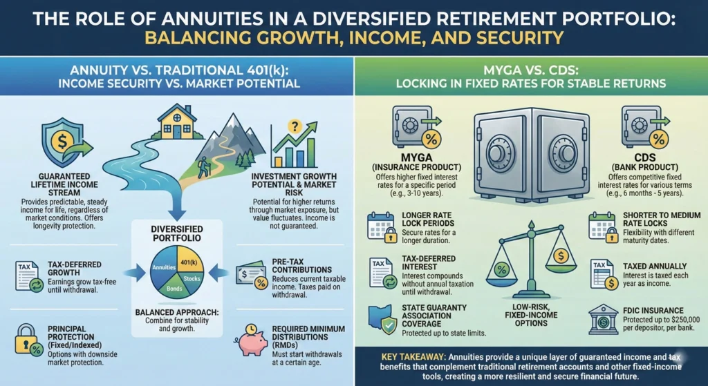 The Role of Annuities in a Diversified Retirement Portfolio-infographic