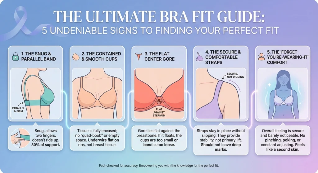 The Ultimate Bra Fit Guide 5 Undeniable Signs To Finding Your Perfect Fit-infographic