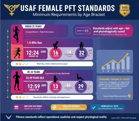 USAF-Female-PFT-Standards USAF Female PFT Standards