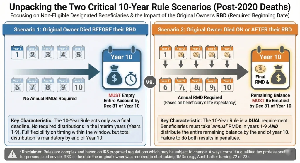 Unpacking the Two Critical 10-Year Rule Scenarios (Post-2020 Deaths)-infographic