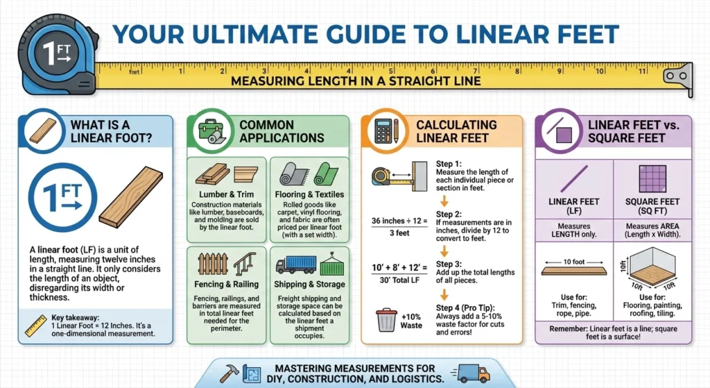 Your Ultimate Guide to Linear Feet Stop Wasting Money on Home Projects!-infographic